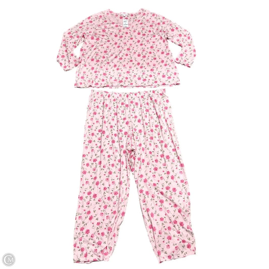 Pajamas 2pc By Charter Club In Pink, Size:  3x