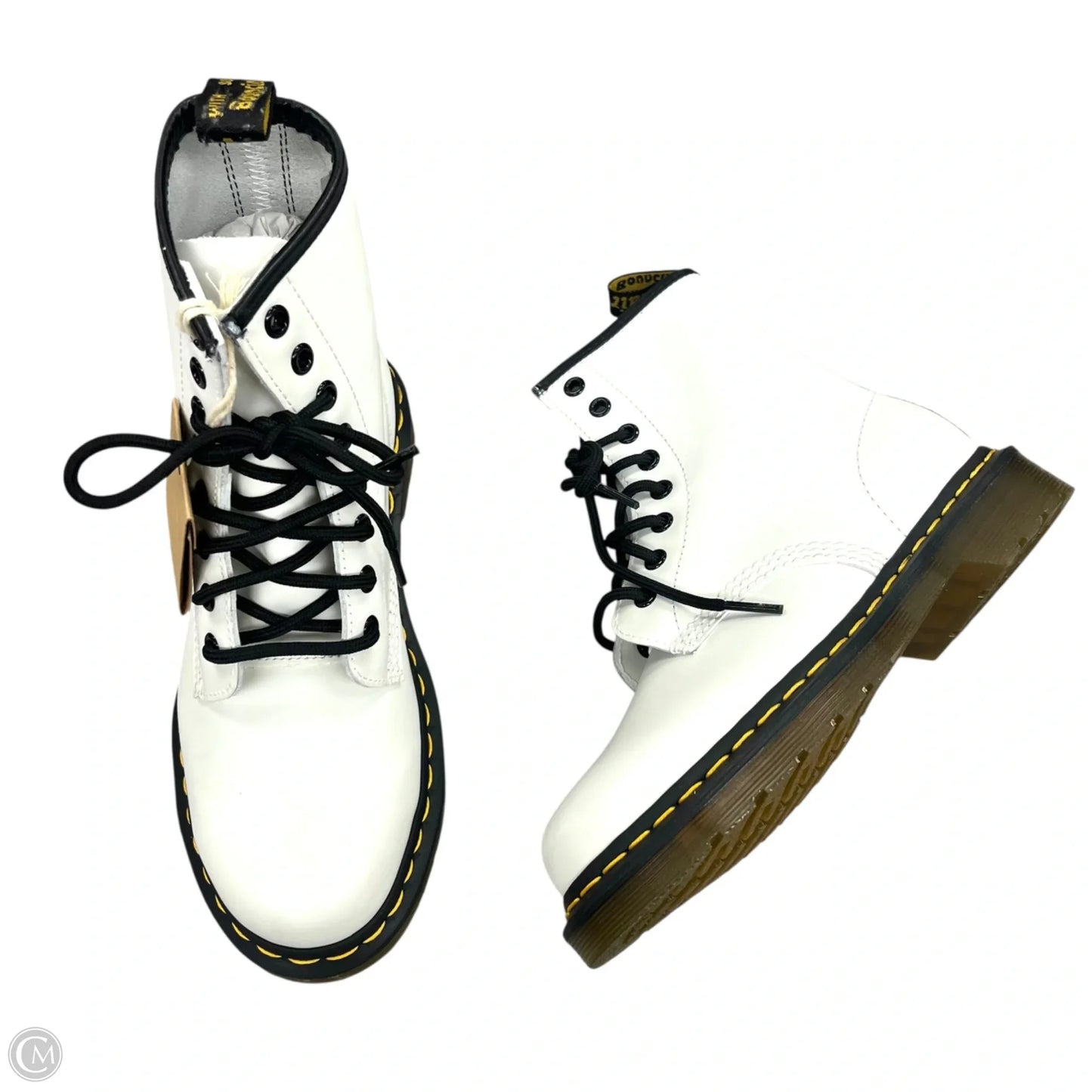 Boots Combat By Dr Martens In White, Size: 6