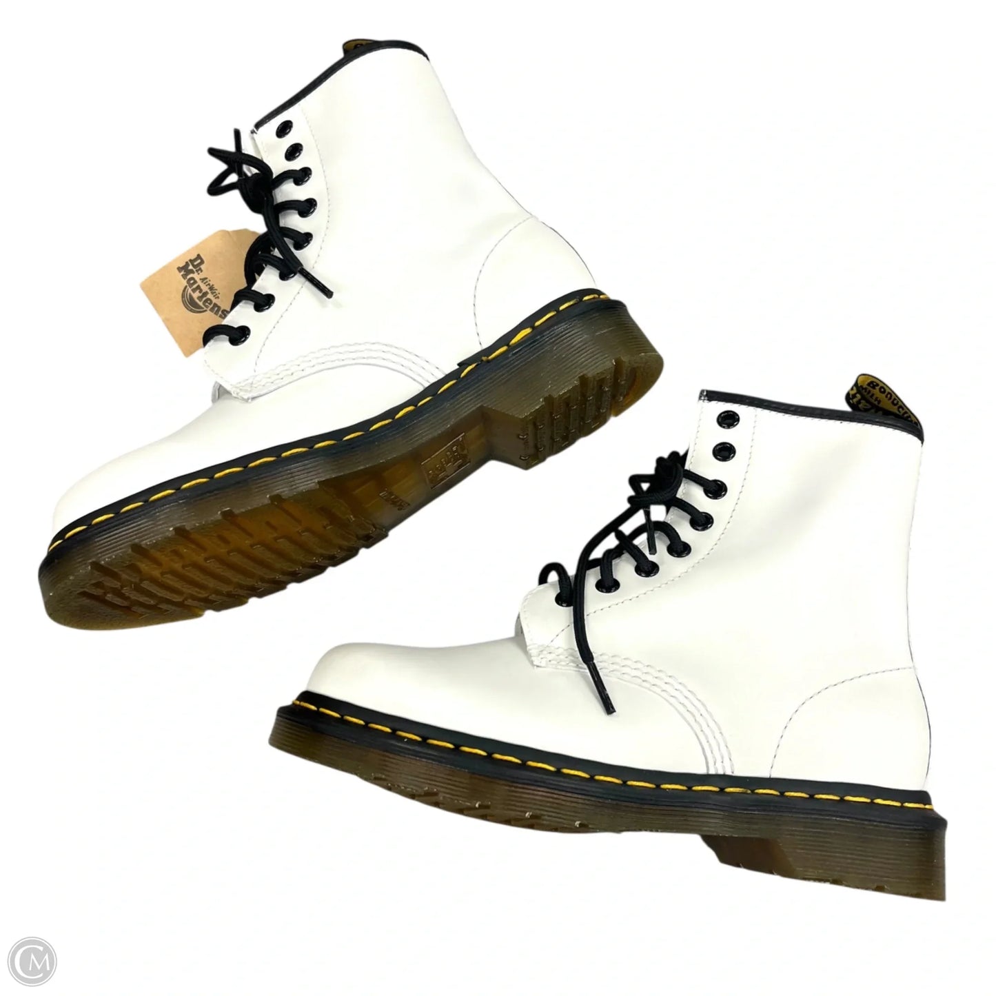 Boots Combat By Dr Martens In White, Size: 6