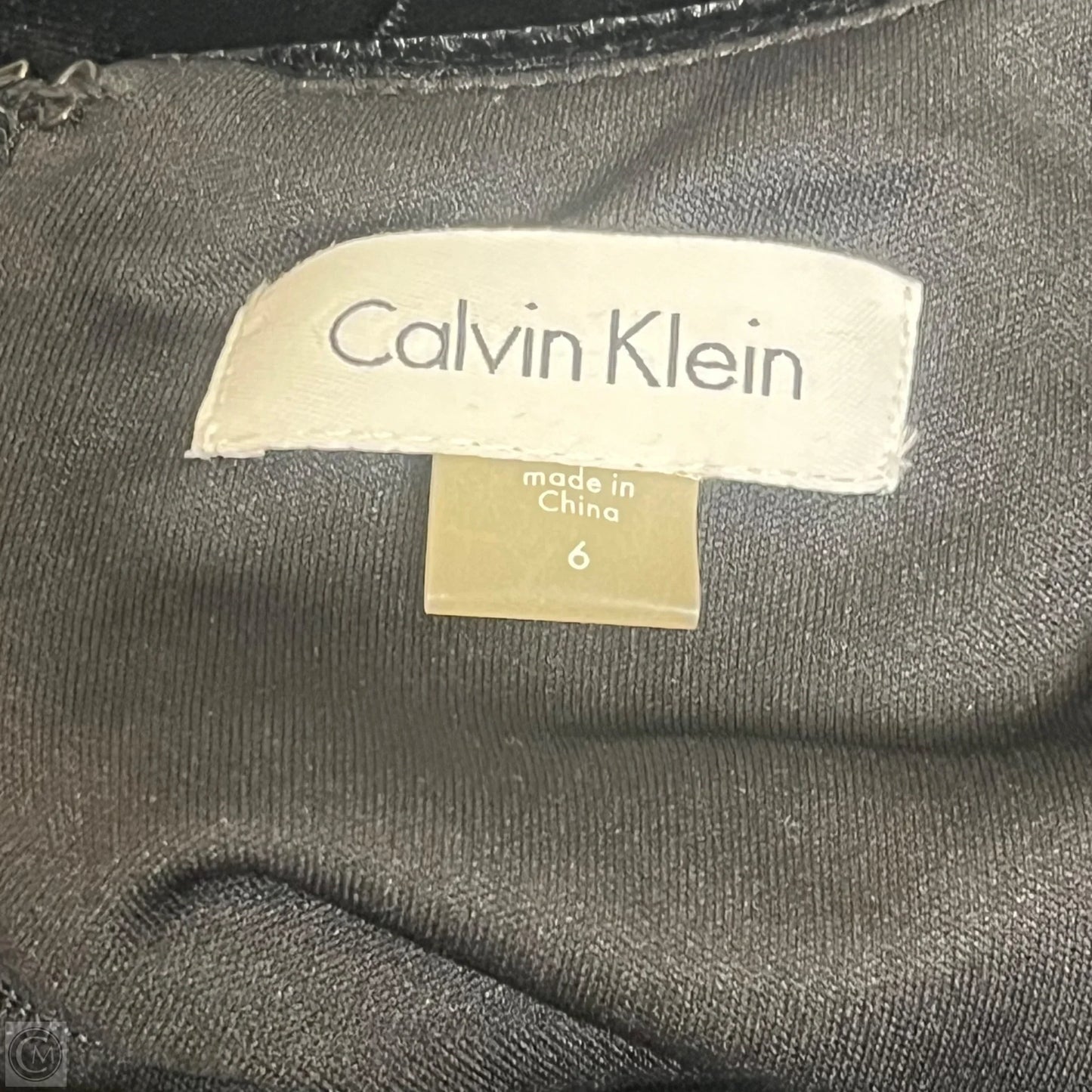 Dress Casual Short By Calvin Klein In Black, Size: 6