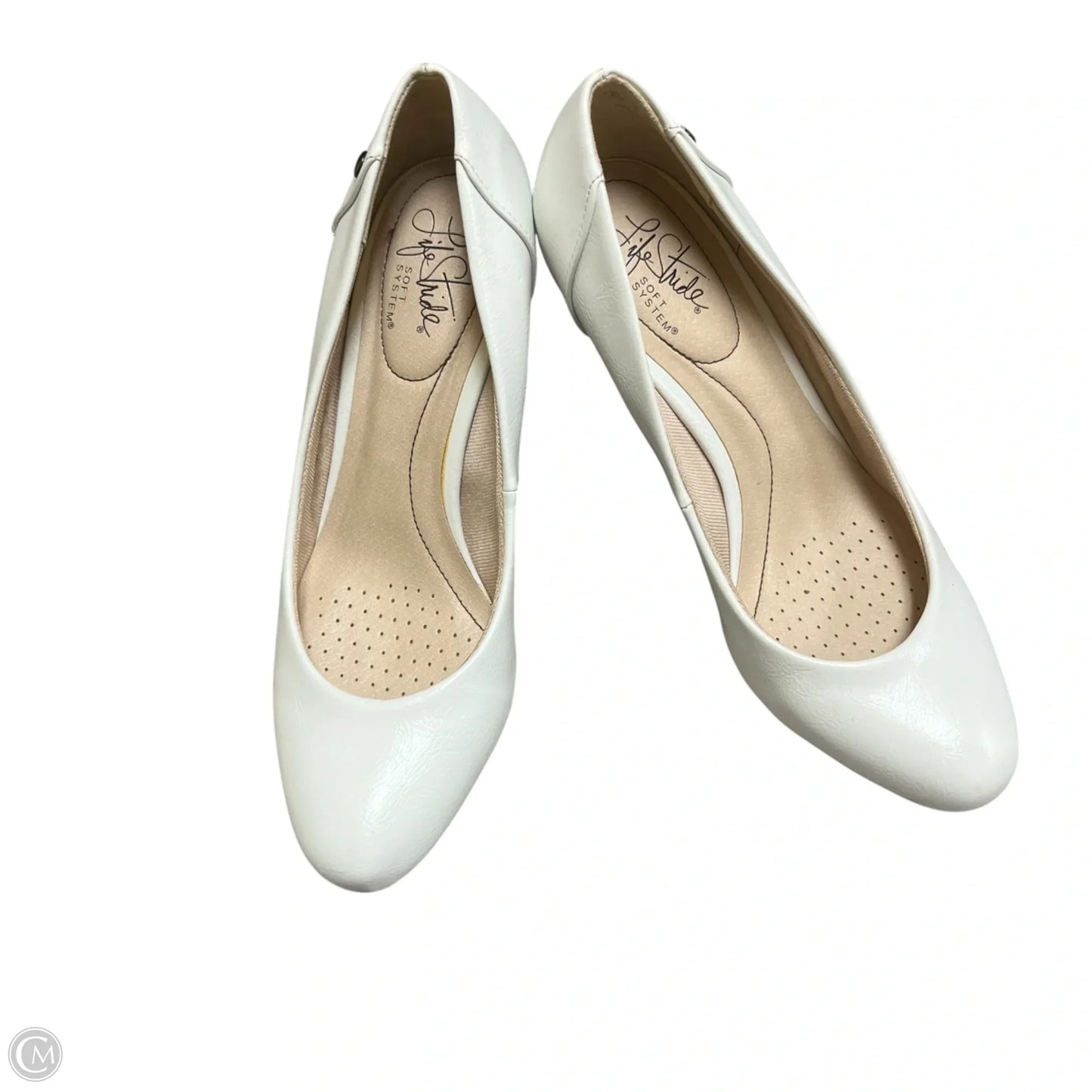 Shoes Heels Kitten By Life Stride In White, Size: 7.5