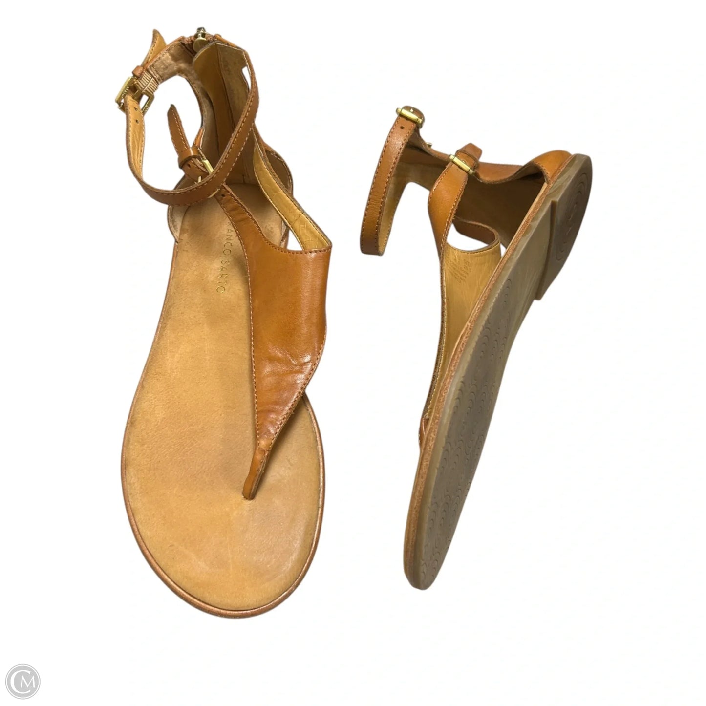 Sandals Flats By Franco Sarto In Brown, Size: 8.5