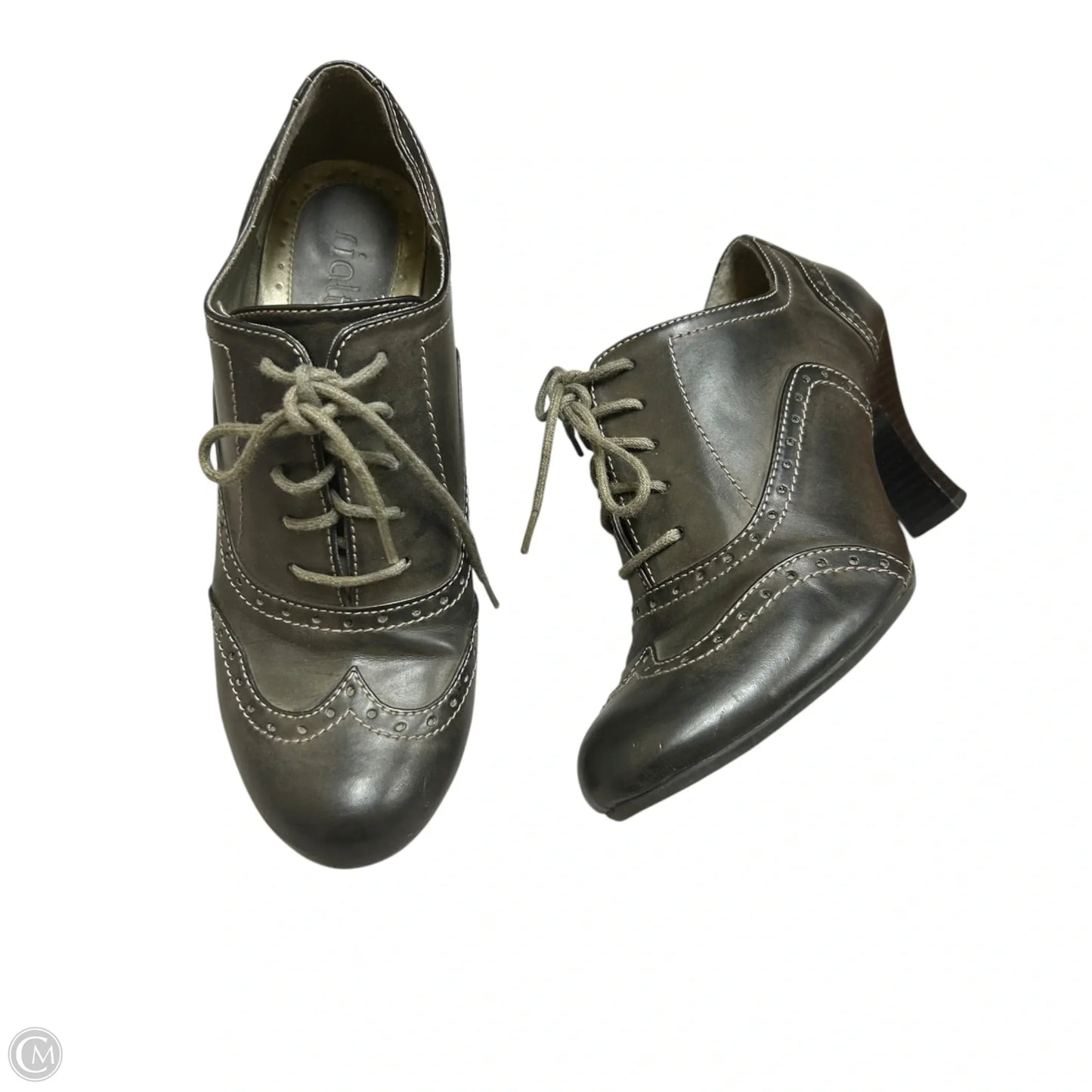 Shoes Heels Kitten By Rialto In Grey, Size: 9