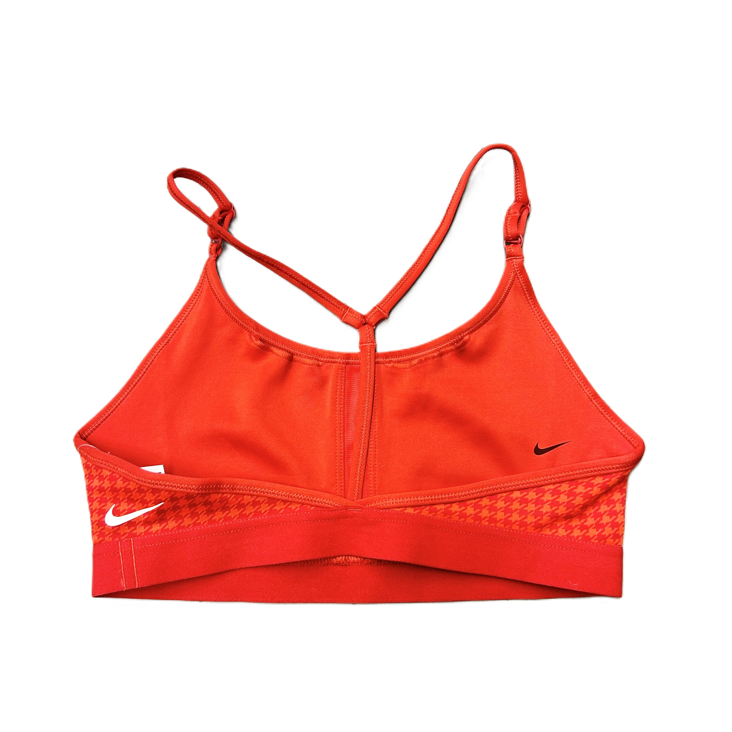 Athletic Bra By Nike Apparel In Orange & Red, Size: M