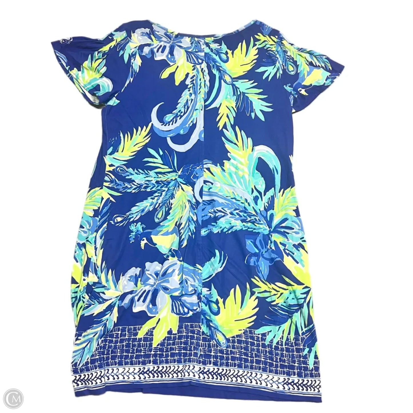 Dress Designer By Lilly Pulitzer In Blue & Green, Size: Xl