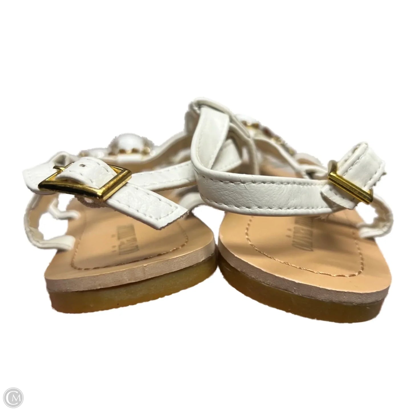 Sandals Flats By Olivia Miller In White, Size: 9