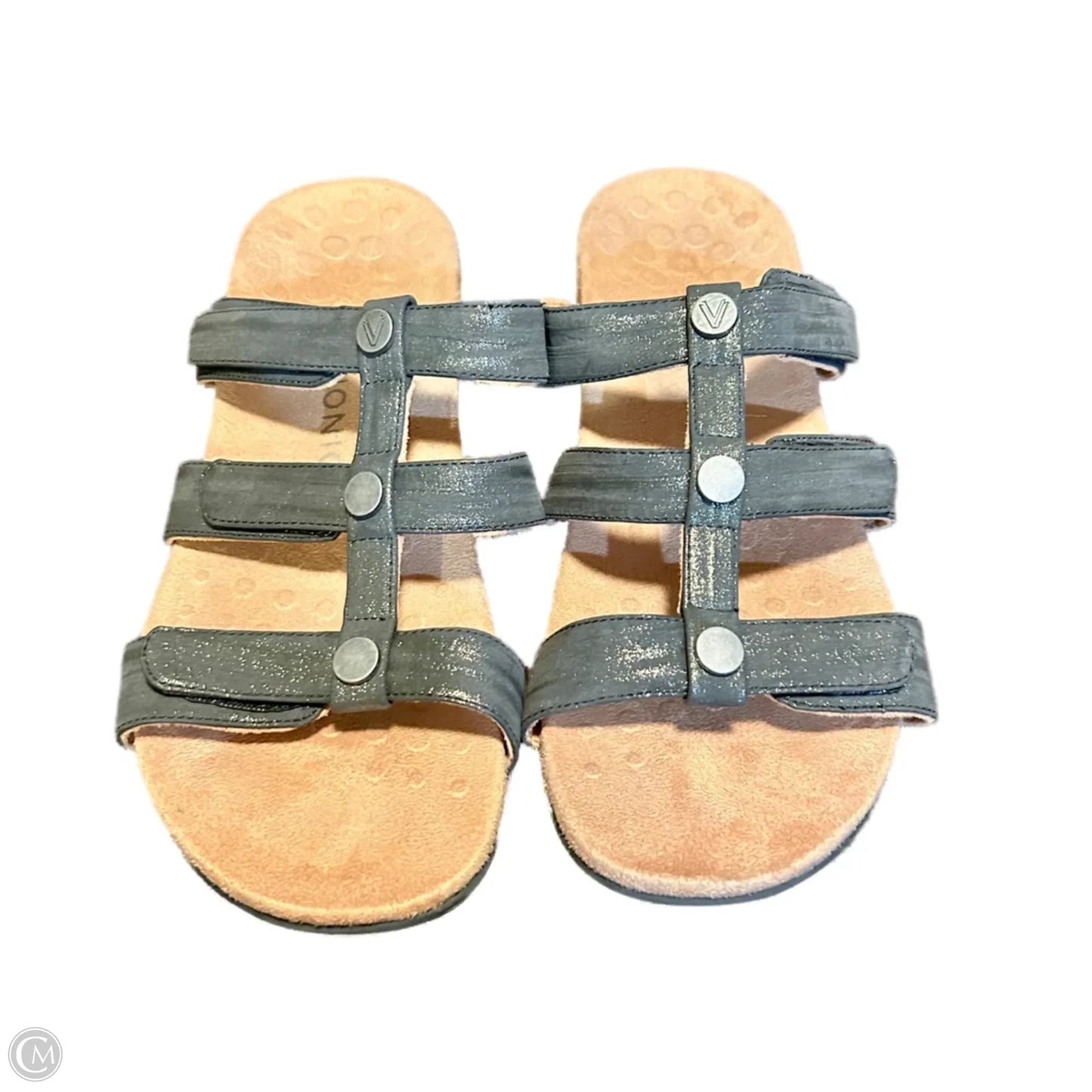 Sandals Flats By Vionic In Black, Size: 10