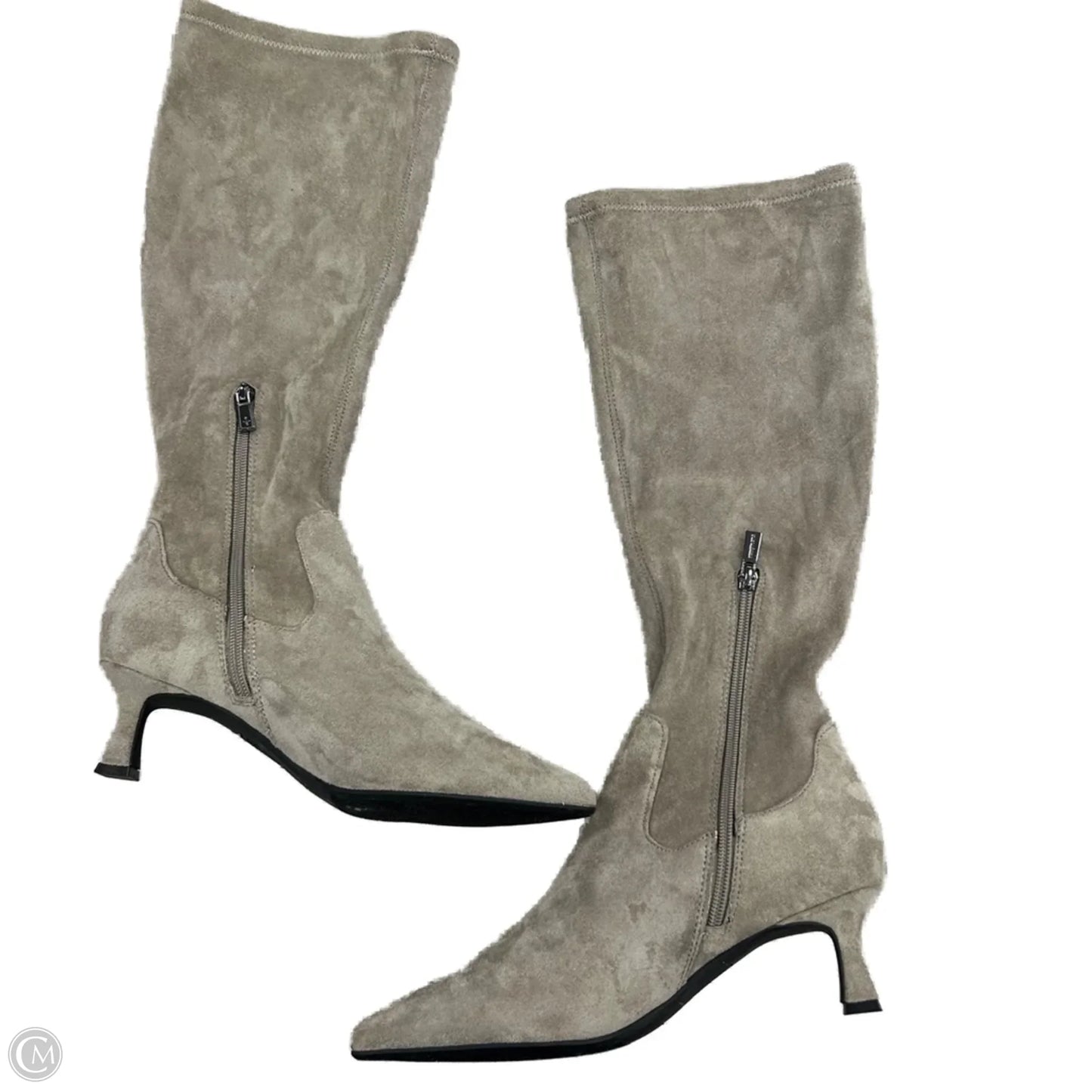 Boots Knee Heels By Kenneth Cole Reaction In Grey, Size: 8