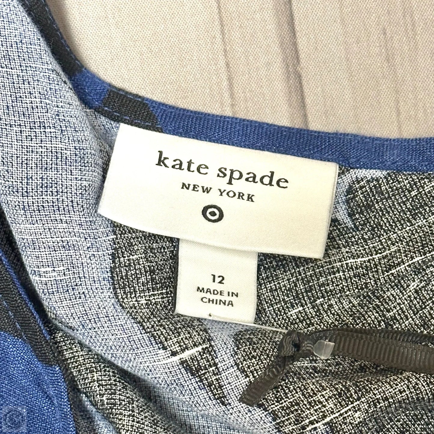 Jumpsuit By Kate Spade x Target In Black & Blue, Size: 12