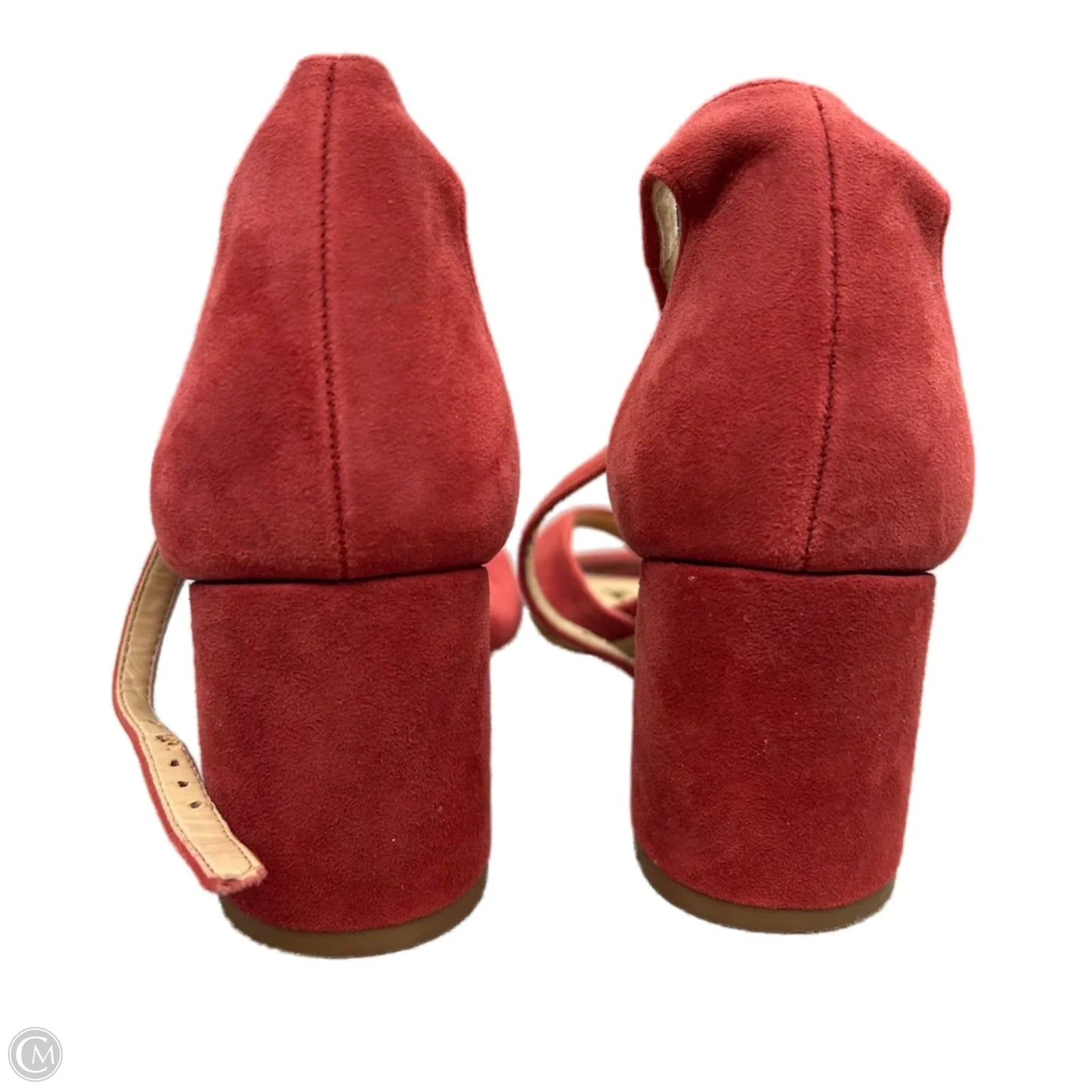 Sandals Heels Block By Sam Edelman In Red, Size: 9.5
