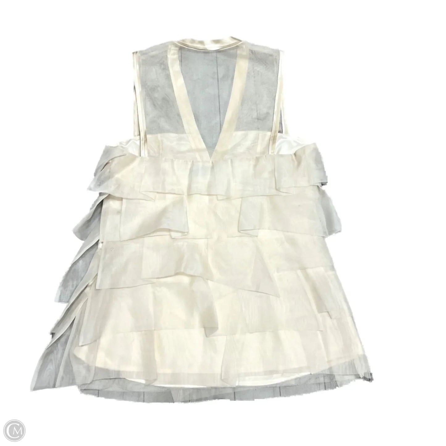 Blouse Sleeveless By Bcbgmaxazria In Cream, Size: Xs