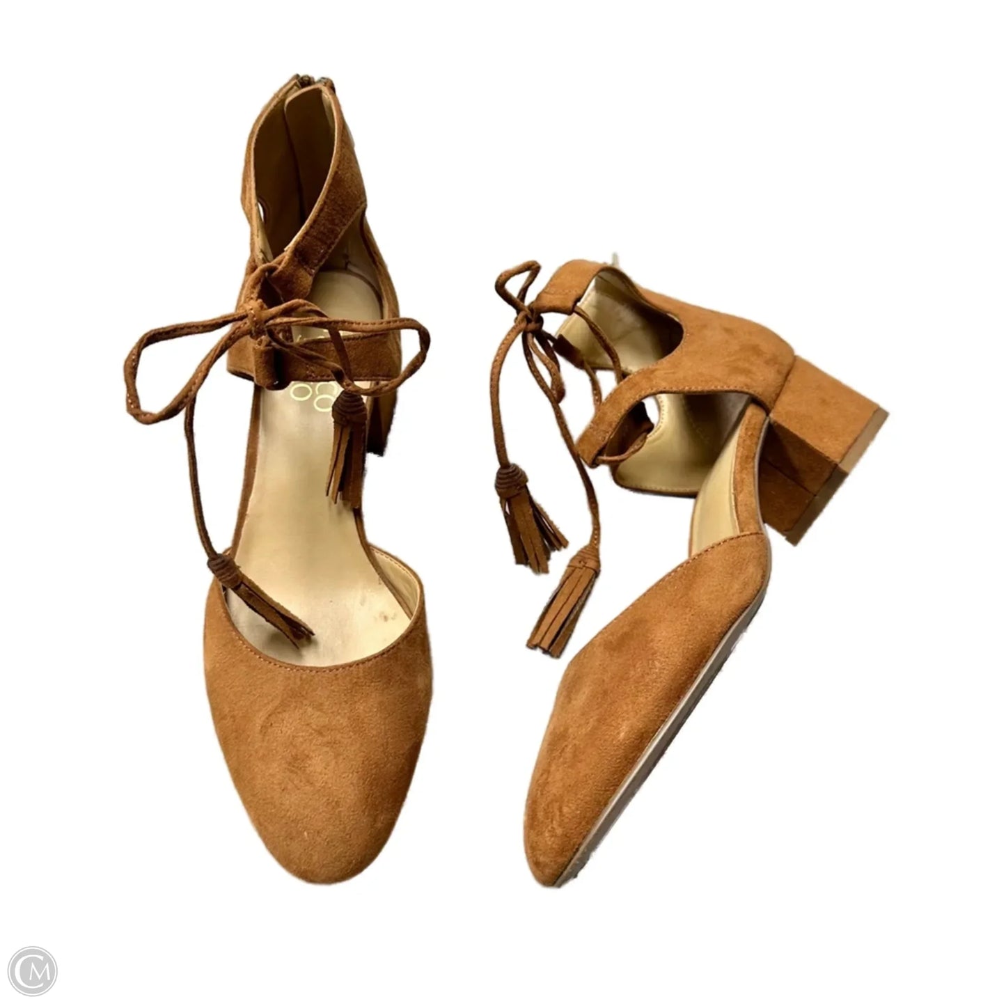 Shoes Heels Block By Franco Sarto In Brown, Size: 7
