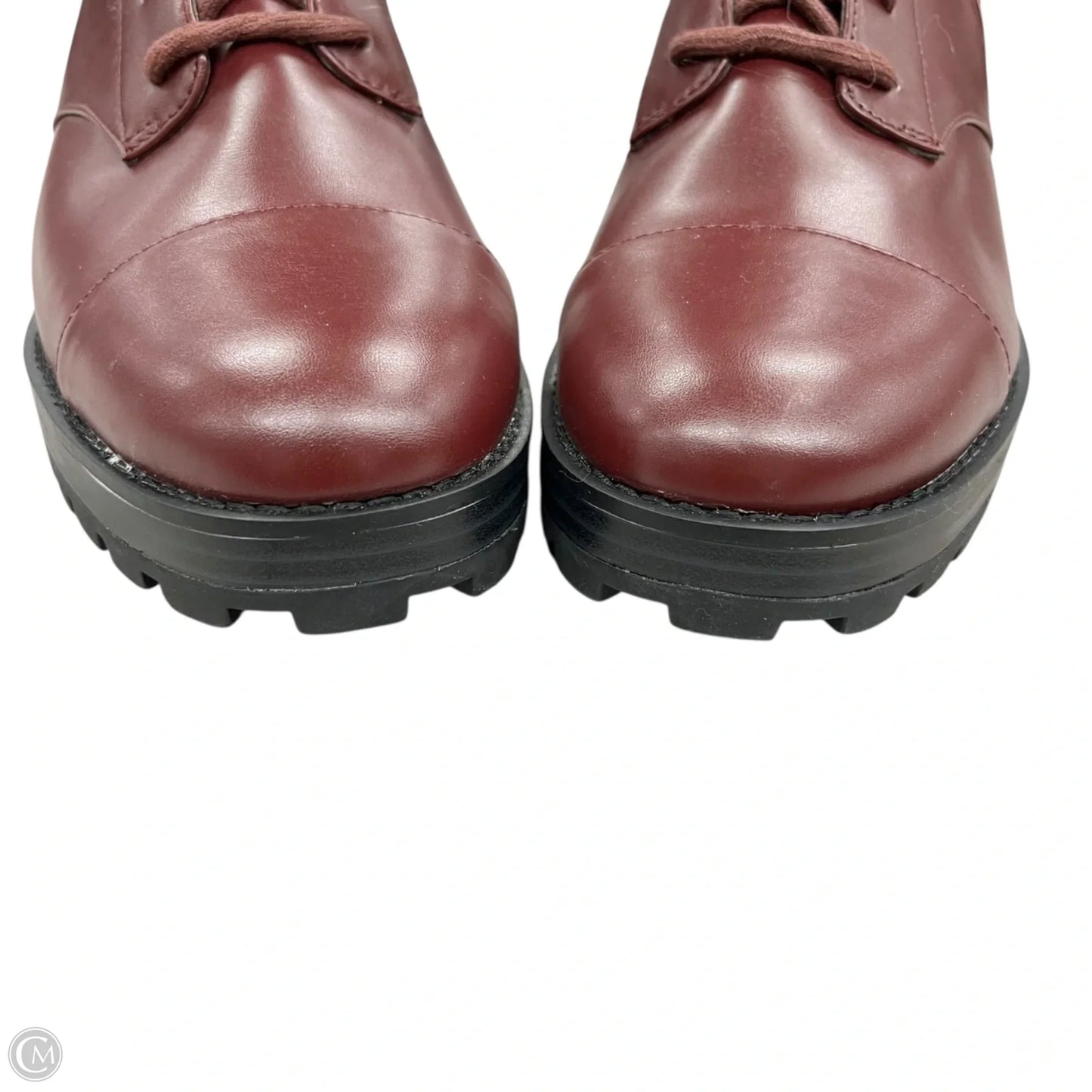 Boots Combat By Michael By Michael Kors In Maroon, Size: 9