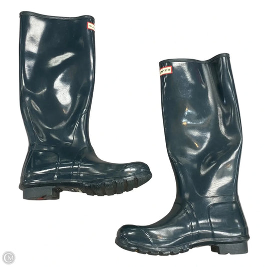 Boots Rain By Hunter In Teal, Size: 8