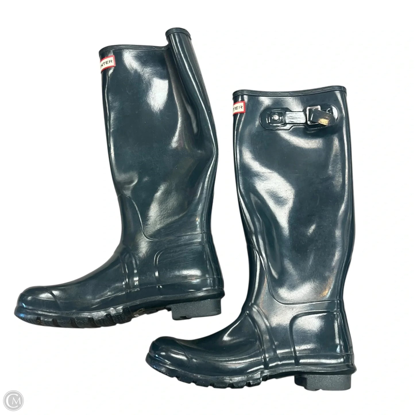 Boots Rain By Hunter In Teal, Size: 8