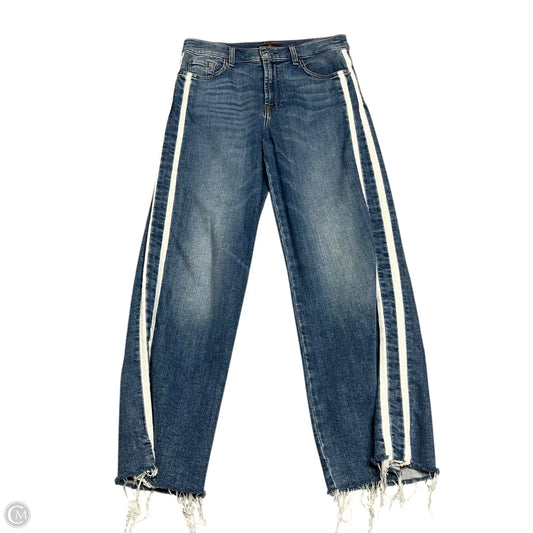 Jeans Straight By 7 For All Mankind In Blue Denim, Size: 6