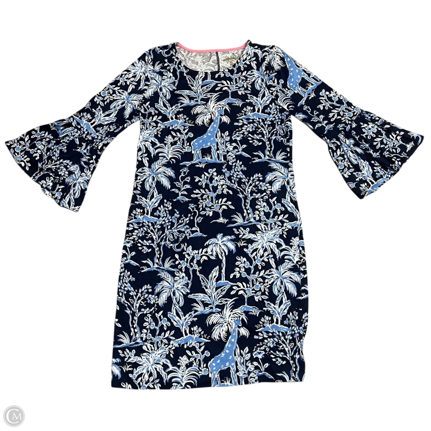 Dress Designer By Lilly Pulitzer In Blue & White, Size: S