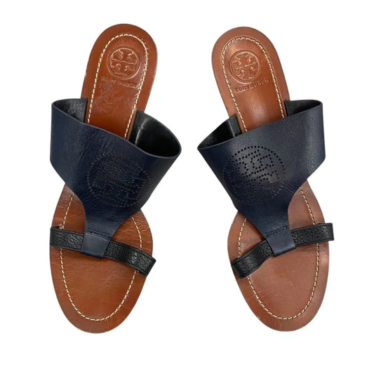 Sandals Designer By Tory Burch In Black, Size: 8