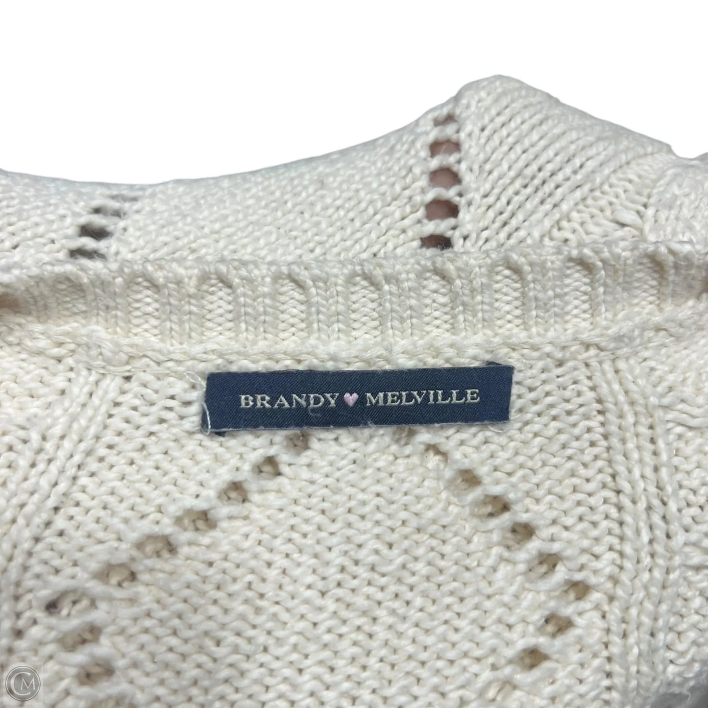 Sweater Cardigan By Brandy Melville In Cream, Size: Osfm