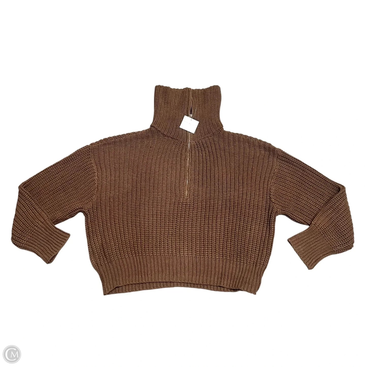 Sweatshirt Collar By American Eagle In Brown, Size: Xl