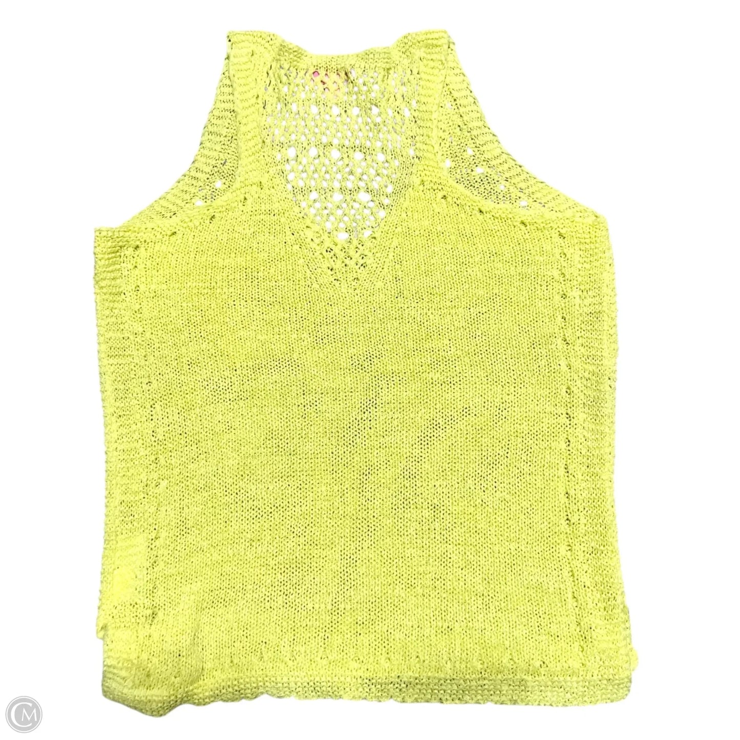 Top Sleeveless Designer By Lilly Pulitzer In Yellow, Size: M