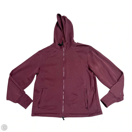 Sweatshirt Hoodie By Athleta In Purple, Size: M