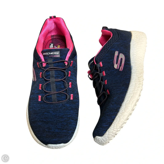 Shoes Athletic By Skechers In Navy, Size: 7