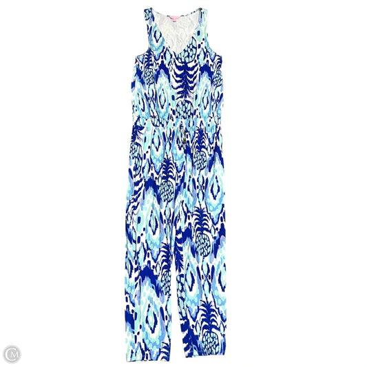 Jumpsuit Designer By Lilly Pulitzer In Blue & Purple, Size: M