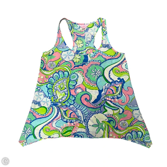 Top Sleeveless Designer By Lilly Pulitzer In Blue & Green, Size: S