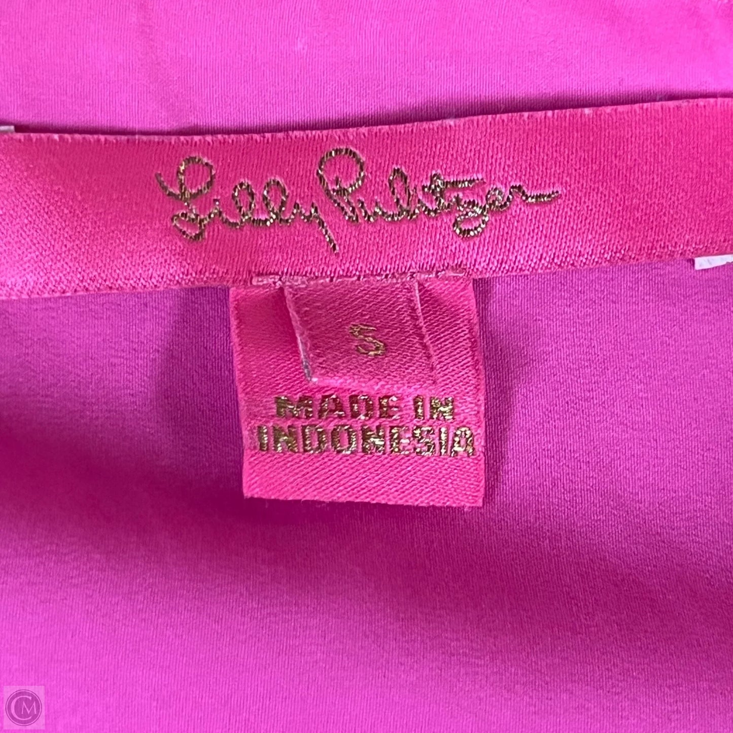 Top Short Sleeve Designer By Lilly Pulitzer In Pink, Size: S