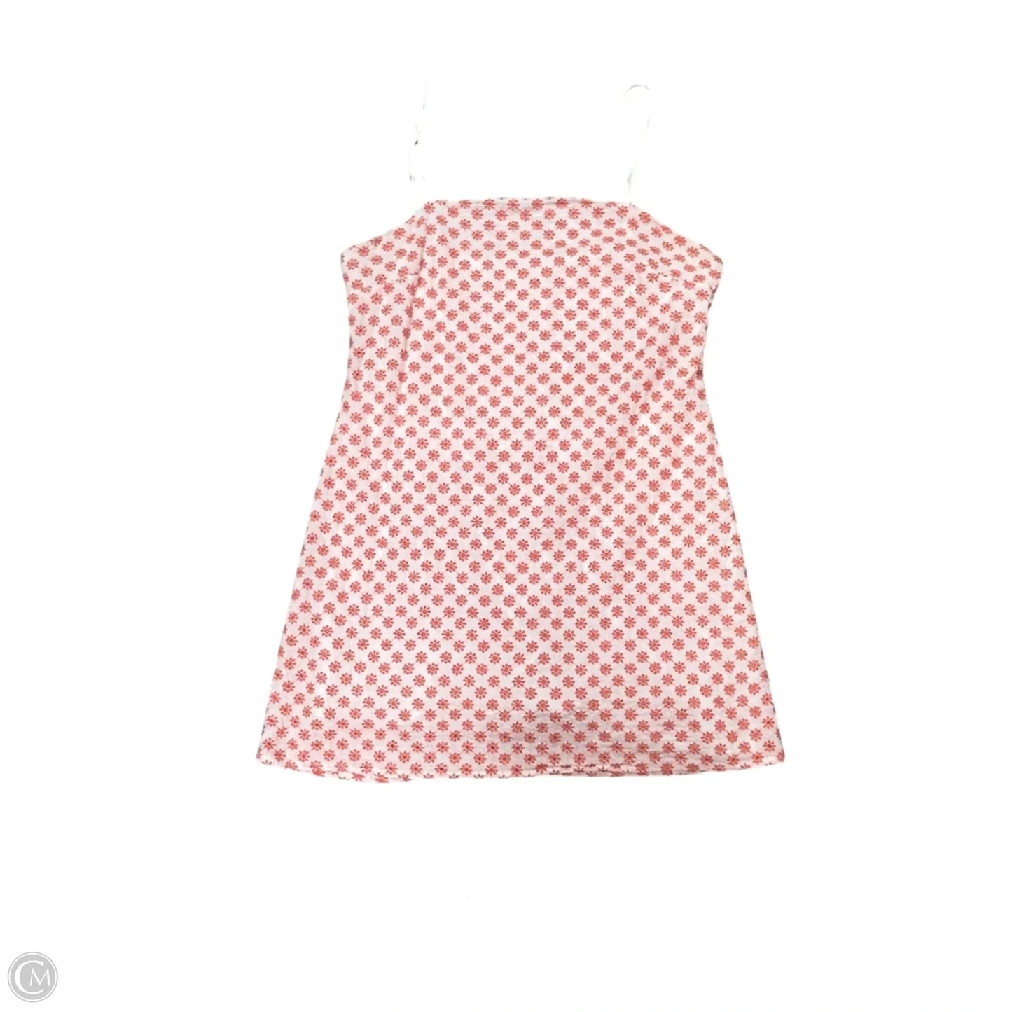 Dress Casual Short By Mi Ami In Orange & White, Size: L