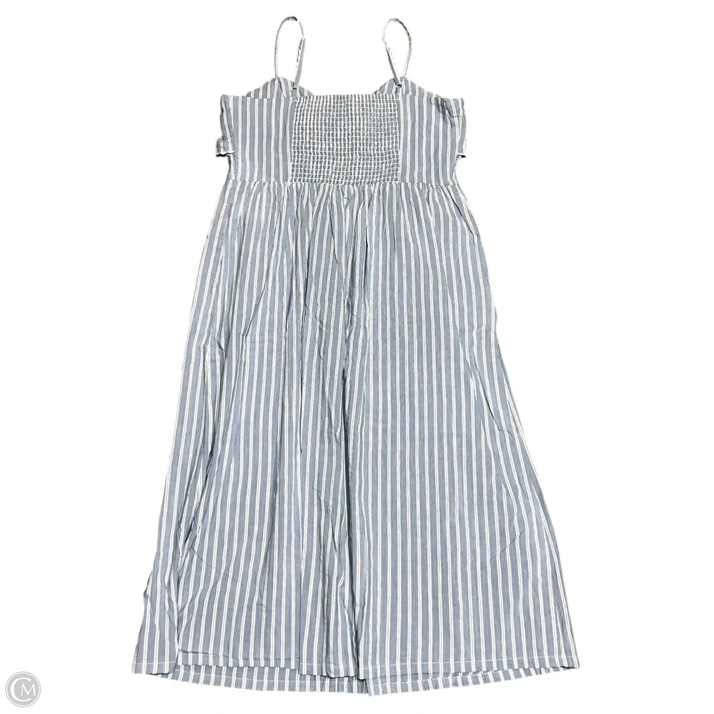 Dress Casual Maxi By Old Navy In Blue & White, Size: L