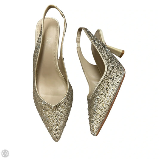 Shoes Heels Stiletto By Nicole Miller In Gold & Silver, Size: 9