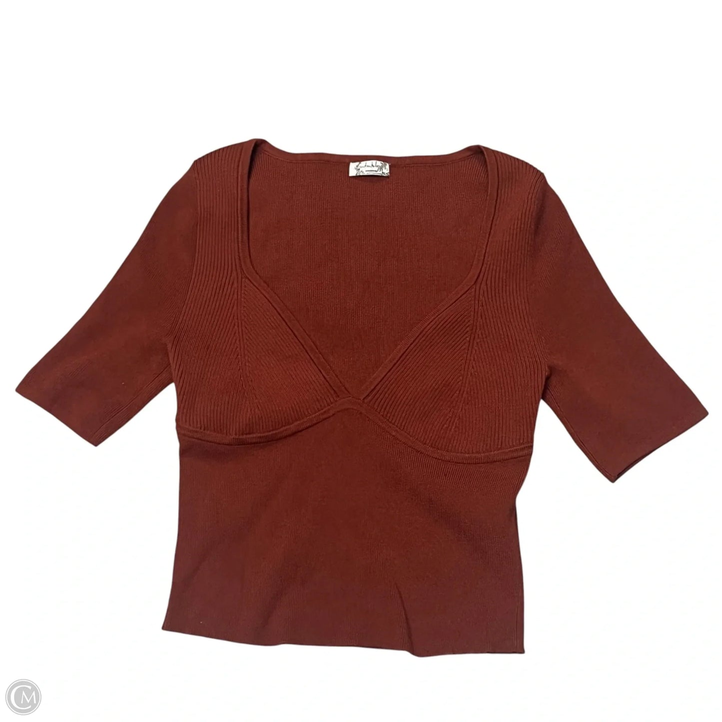 Top Short Sleeve By Free People In Red, Size: S