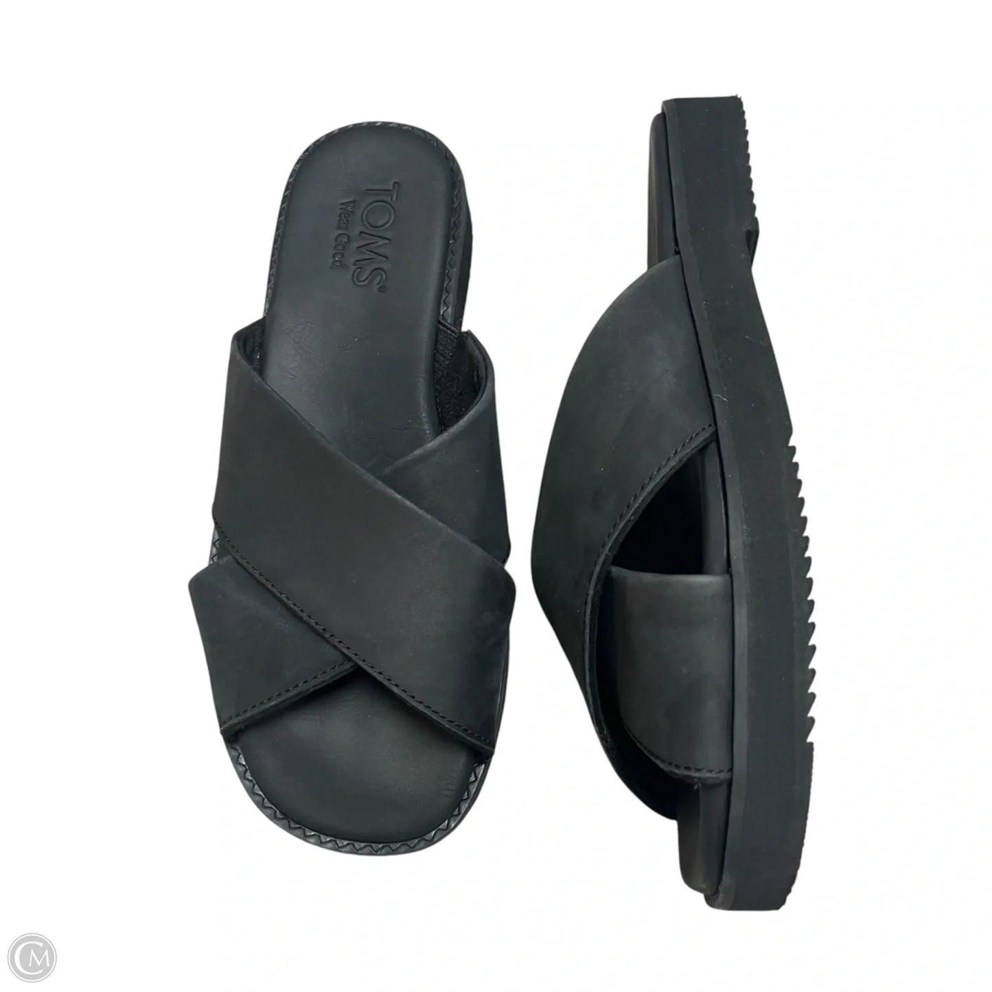 Sandals Flats By Toms In Black, Size: 5