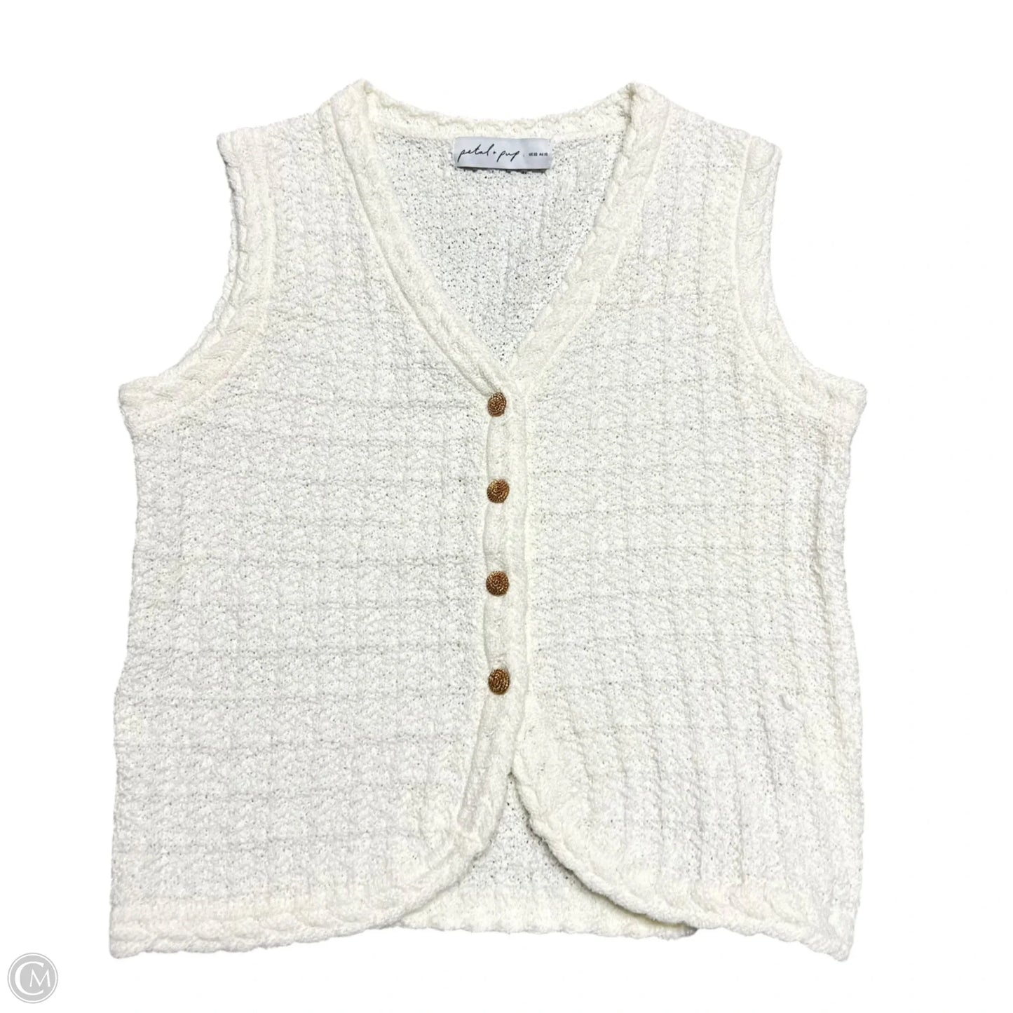 Vest Sweater By Petal & Pup In Cream, Size: Xs