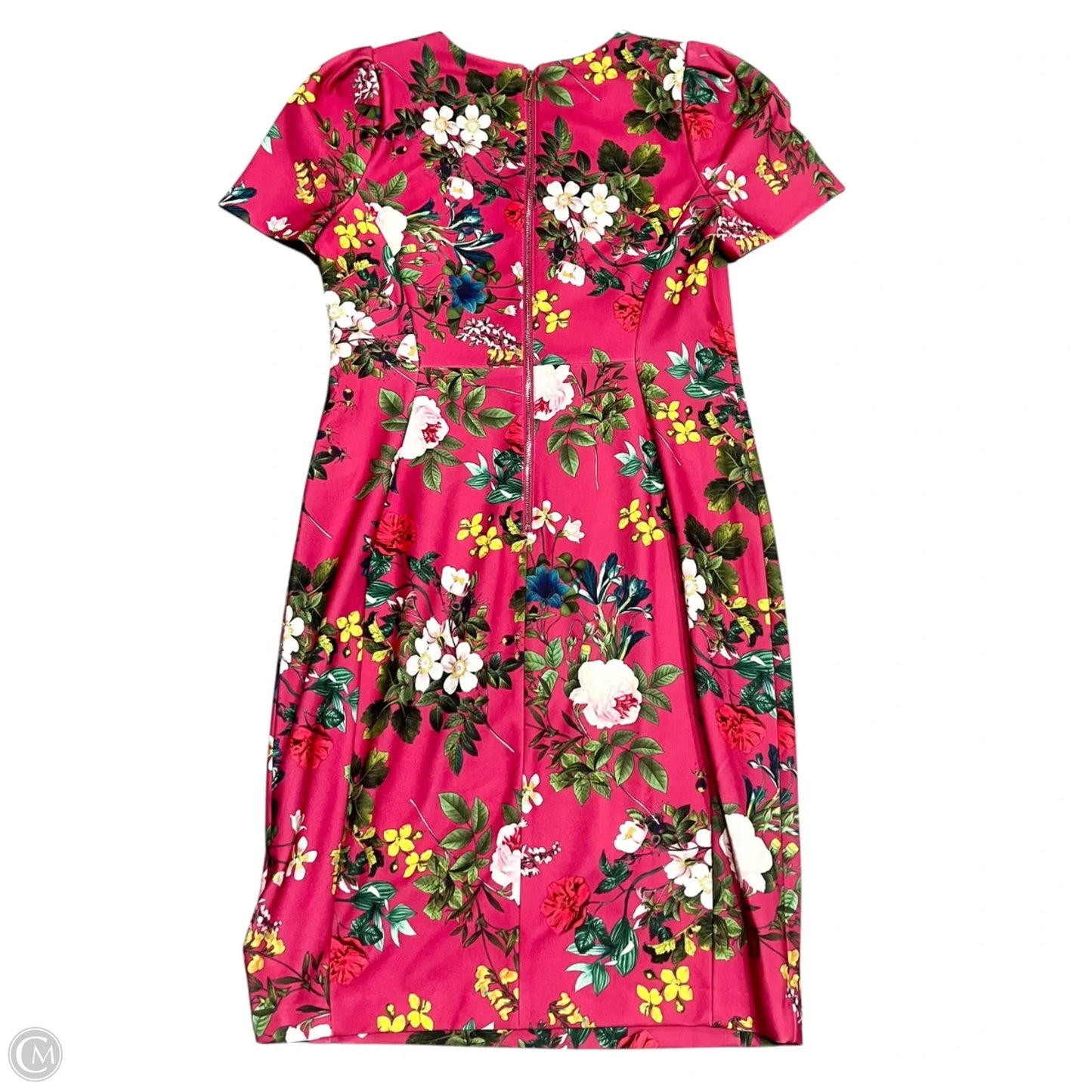 Dress Party Midi By Calvin Klein In Floral Print, Size: 12