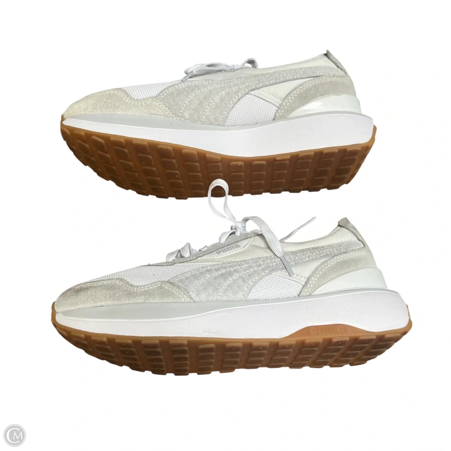 Shoes Sneakers By Puma In Grey & White, Size: 8.5