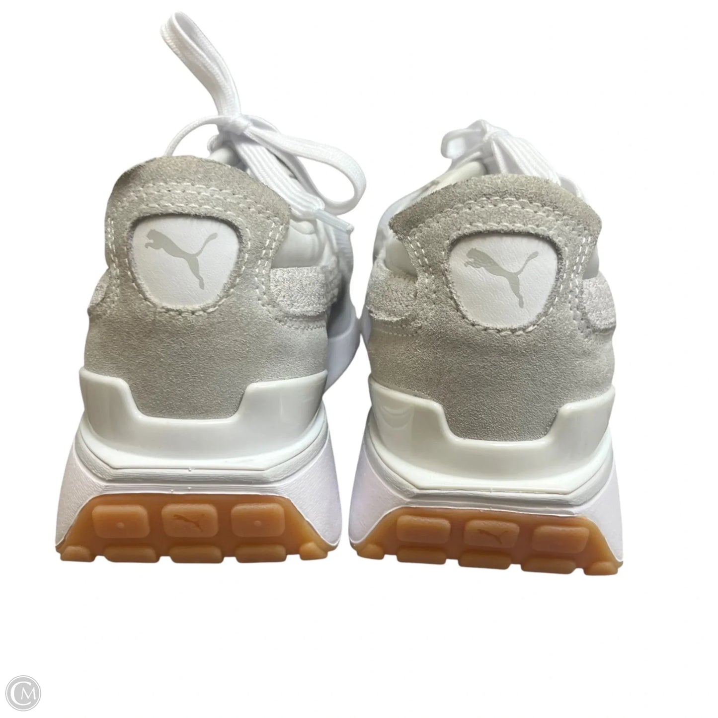 Shoes Sneakers By Puma In Grey & White, Size: 8.5