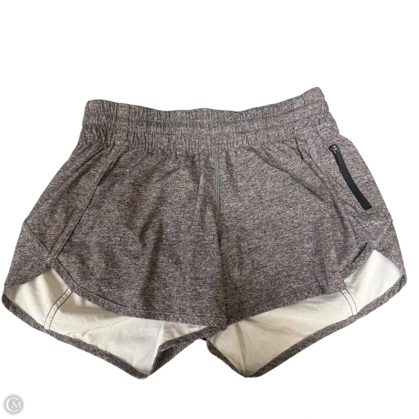 Athletic Shorts By Lululemon In Grey, Size: 8