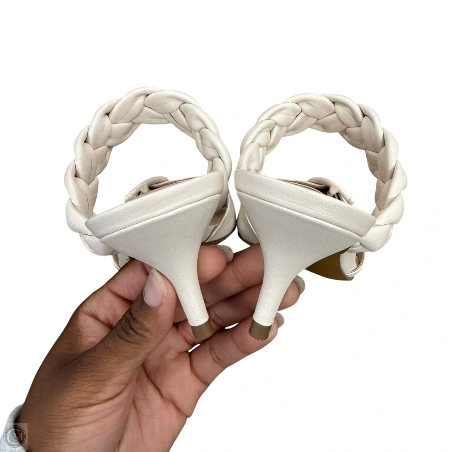 Sandals Designer By Coach In Ivory, Size: 5