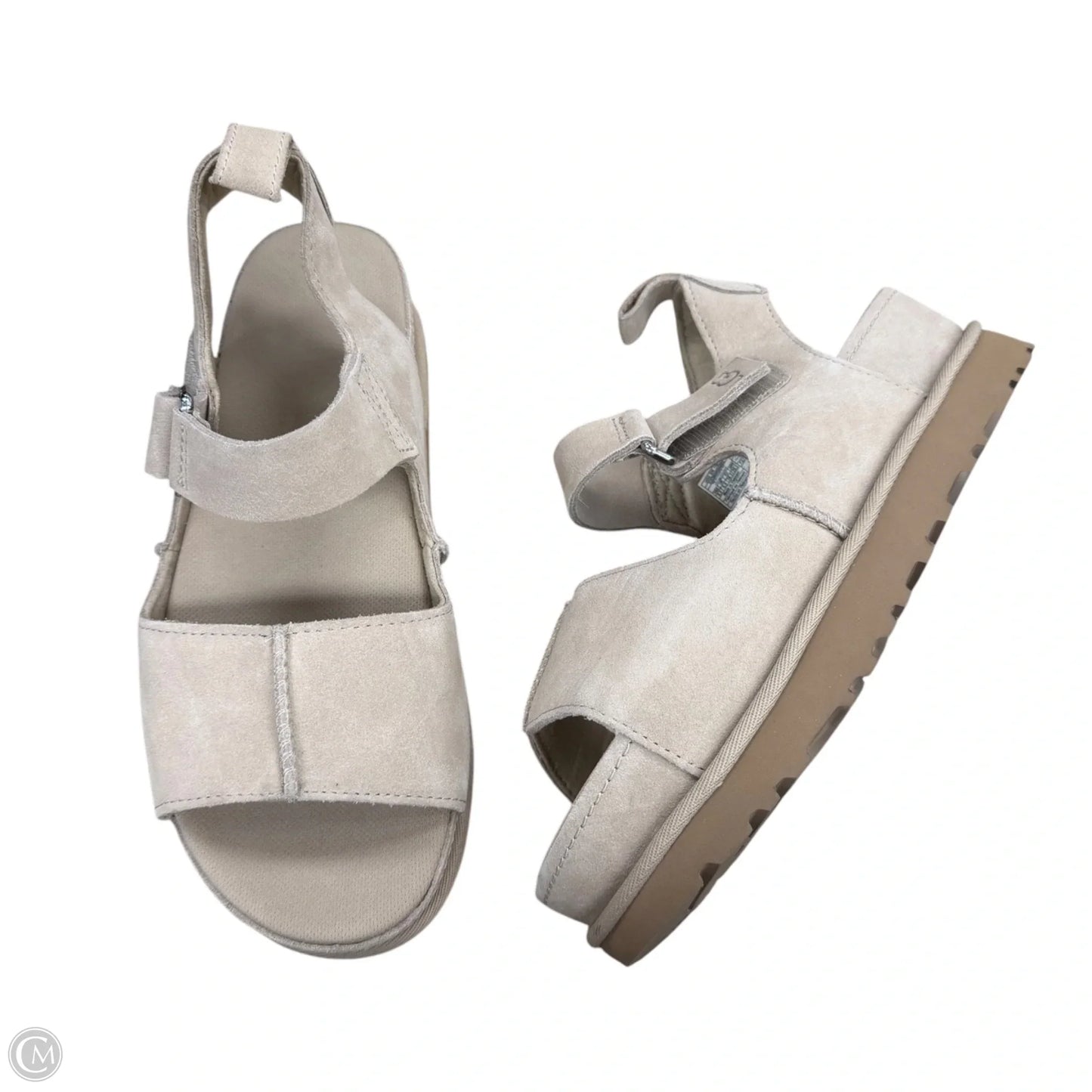 Sandals Designer By Ugg In Tan, Size: 8.5