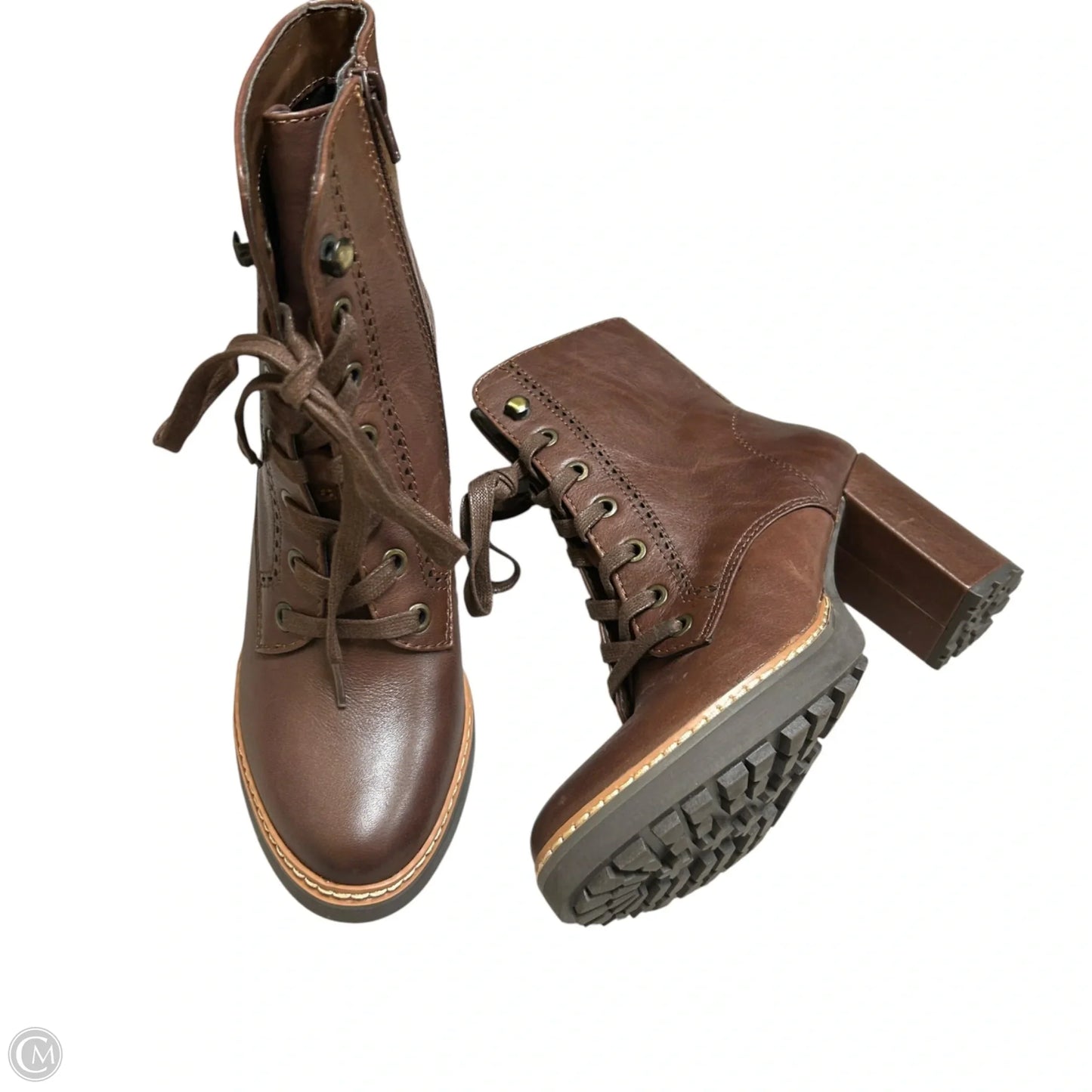 Boots Knee Heels By Naturalizer In Brown, Size: 5.5