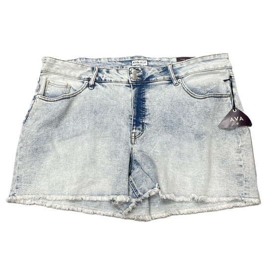 Denim Shorts By Ava & Viv, Size: 22w