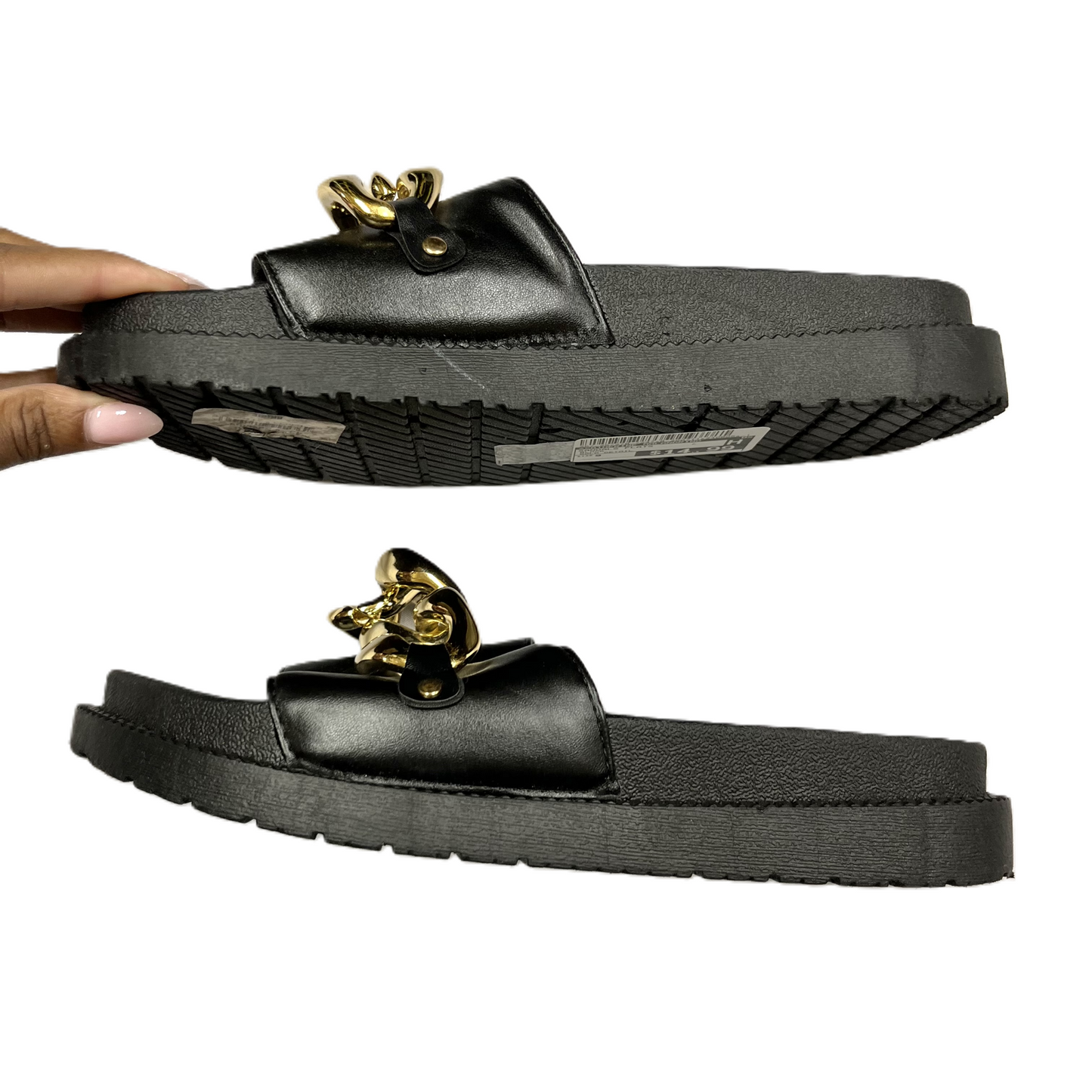 Sandals Flats By Catherine Malandrino In Black, Size: 9