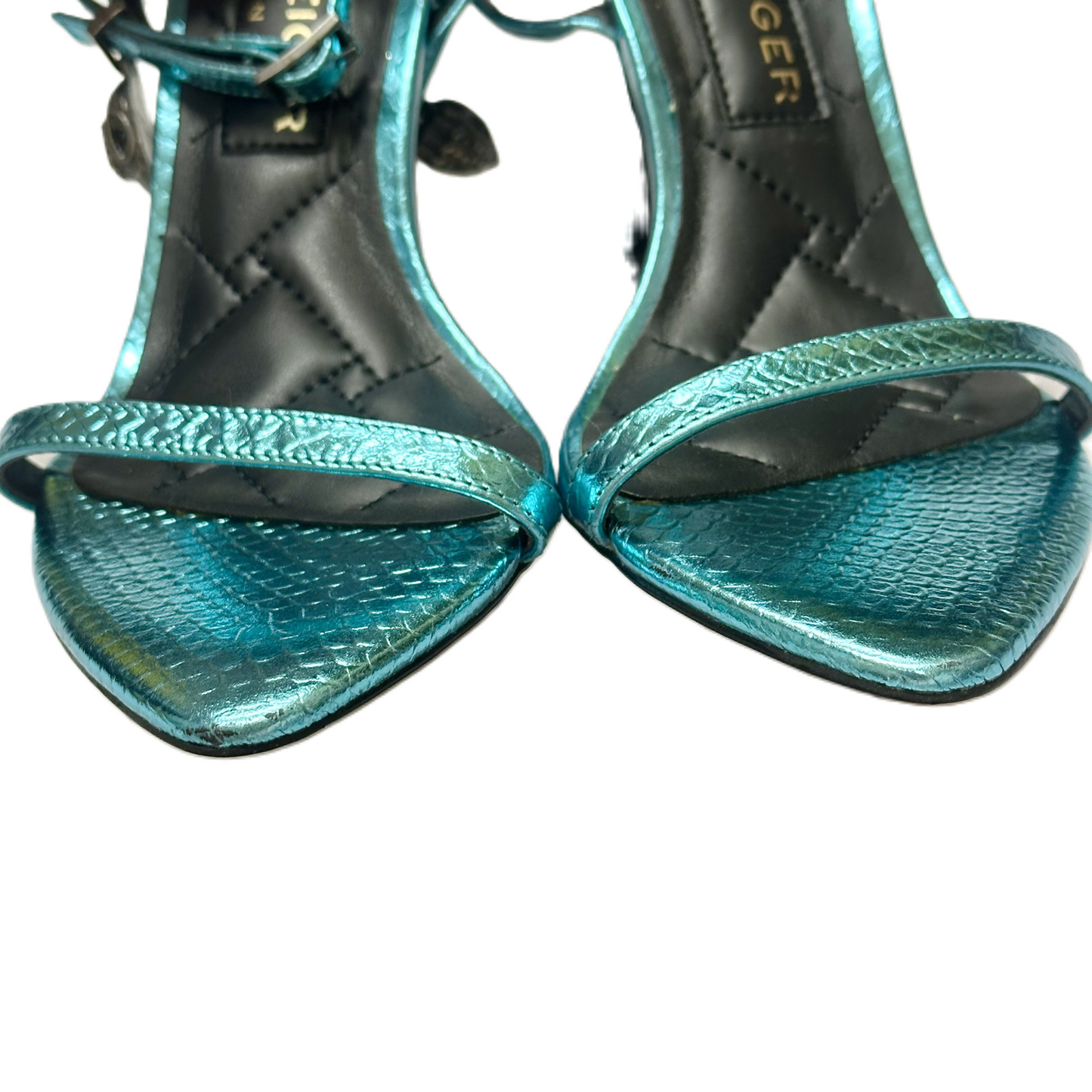 Sandals Designer By Kurt Geiger In Blue, Size: 6