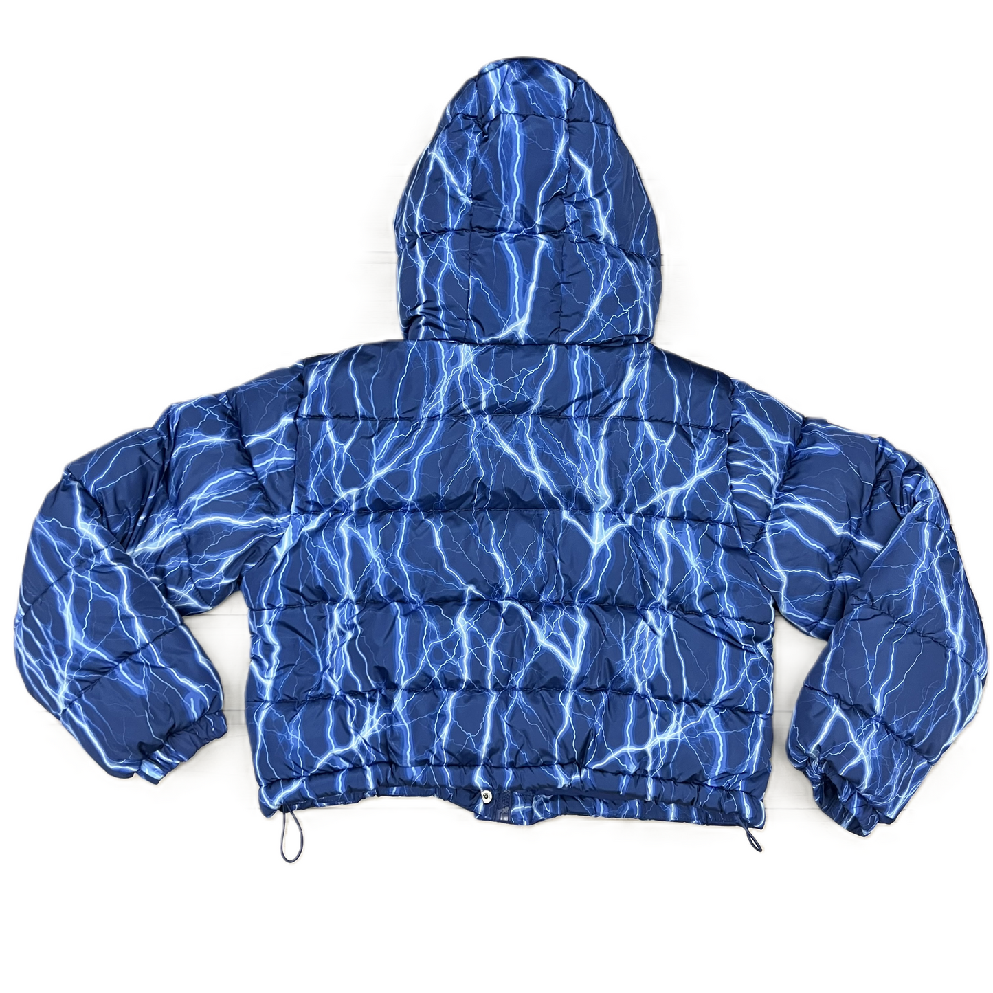 Coat Puffer & Quilted By Forever 21 In Blue, Size: S