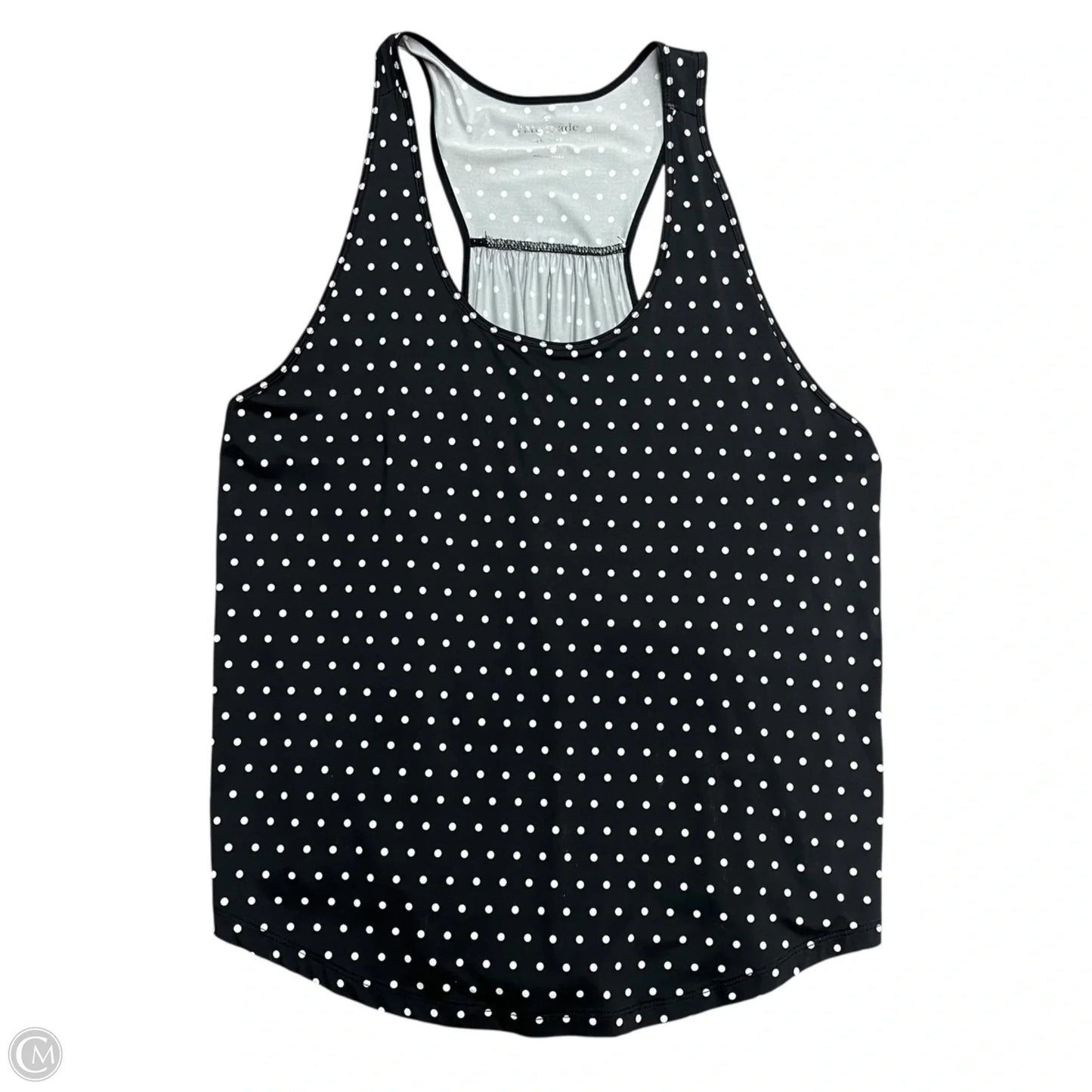 Top Short Sleeve Designer By Kate Spade In Black & White, Size: L