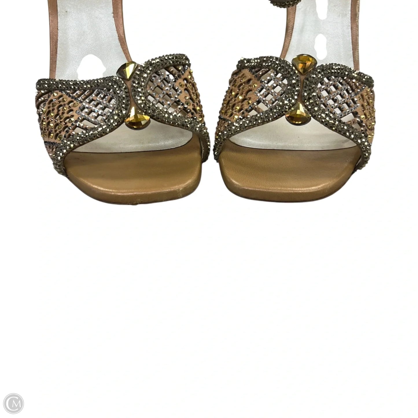 Shoes Heels Stiletto By Rene Caovilla In Taupe, Size: 7.5