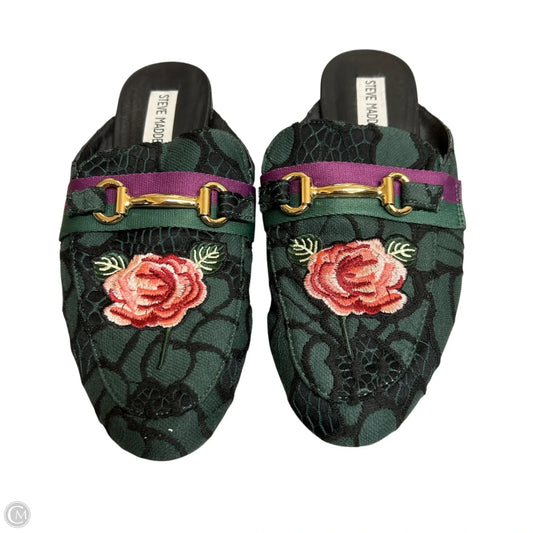 Shoes Flats By Steve Madden In Green & Pink, Size: 7